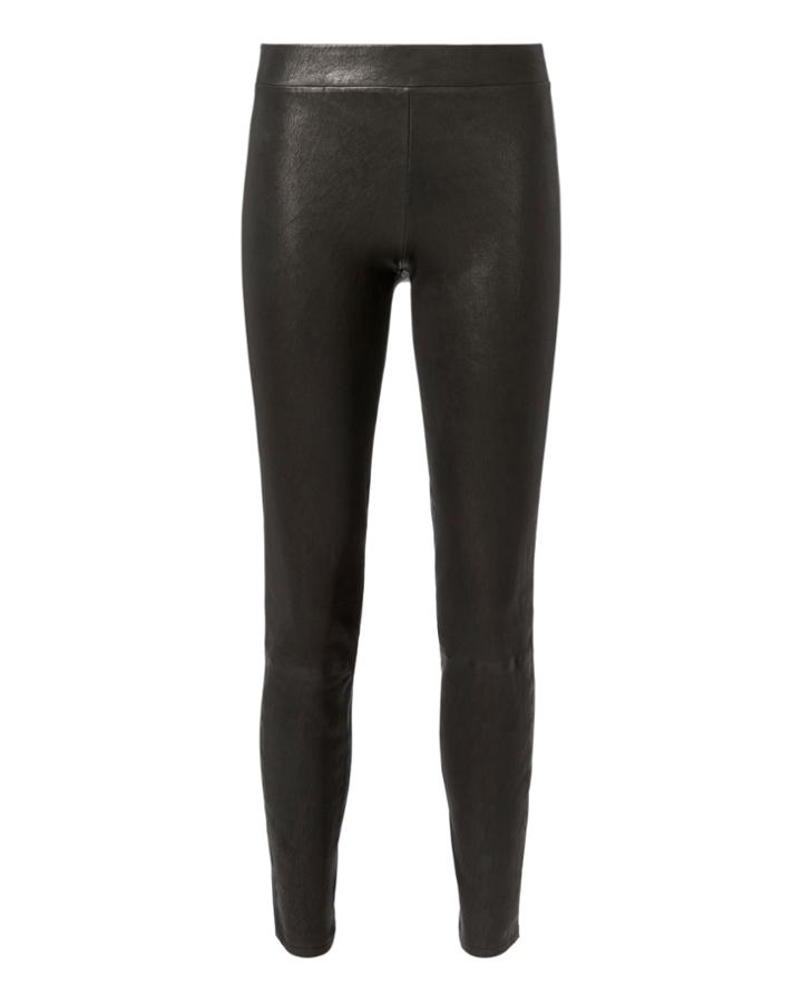L'agence Leather Pull-on Pants Black S