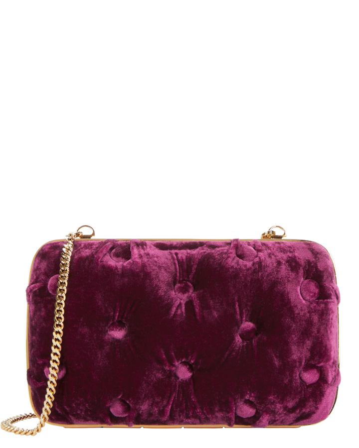 Bendetta Bruzziches Carmen Tufted Velvet Clutch