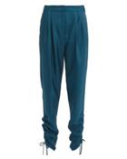 Tibi Shirred Pants Blue 00
