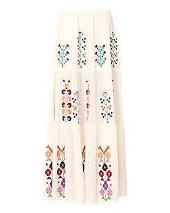 Melissa Odabash Pixi Embroidered Maxi Skirt