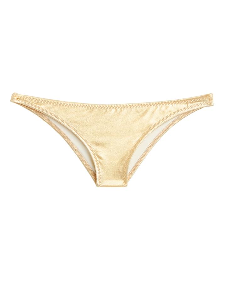 Solid & Striped Rachel Gold Bikini Bottom Gold M
