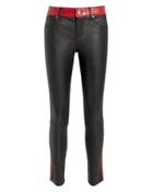 Rta Ryland Racer Leather Pants Black/red 27