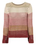 See By Chloe See By Chlo Open Knit Split Sleeve Sweater Multi M