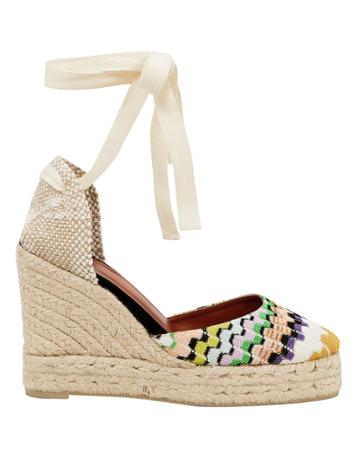 Castaner X Missoni Carina Zig Zag Espadrille Wedges Beige/zig Zag 36