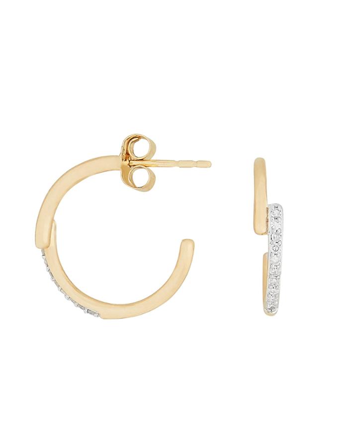 Adina Reyter Pav Crossover Hoops Gold 1size