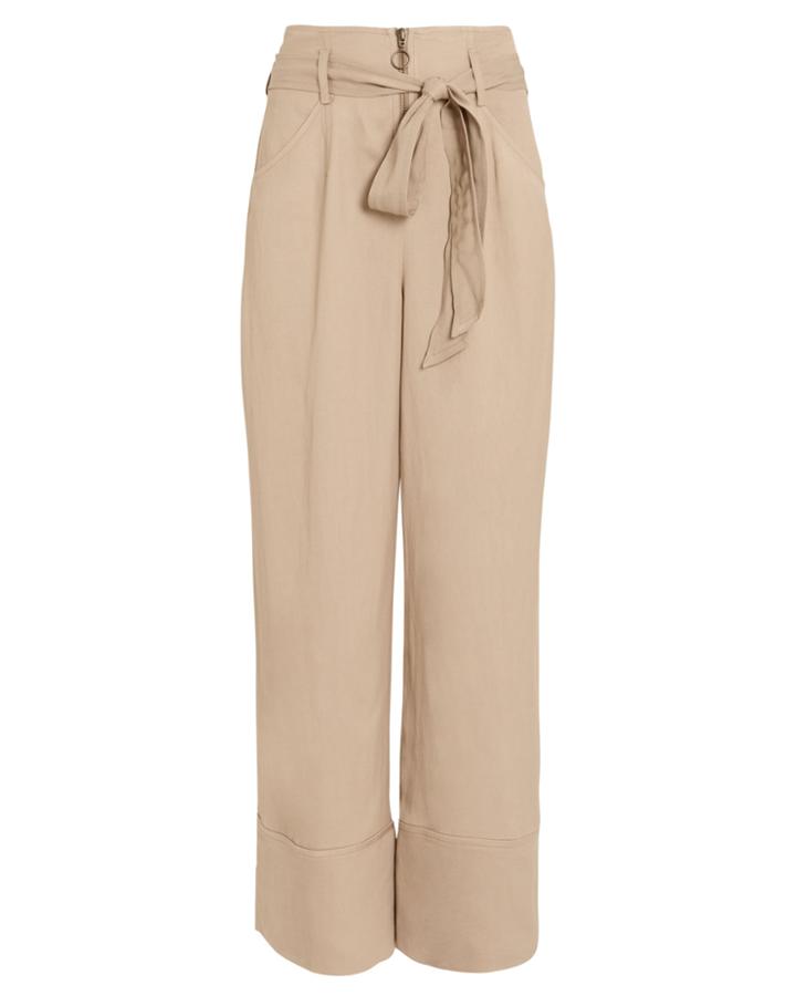 Exclusive For Intermix Intermix Sam Paperbag Waist Pants Beige 8