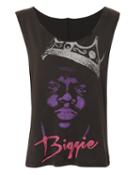 Made Worn Madeworn Biggie Glitter Graphic Tank Black 1size