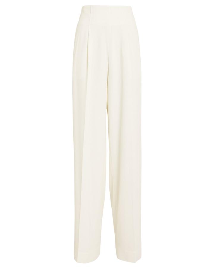 Proenza Schouler Crepe Wide Leg Pants Ivory 2