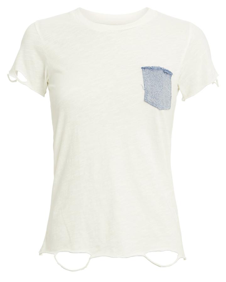 Nsf June Denim Pocket Jersey T-shirt White L