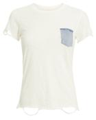 Nsf June Denim Pocket Jersey T-shirt White L