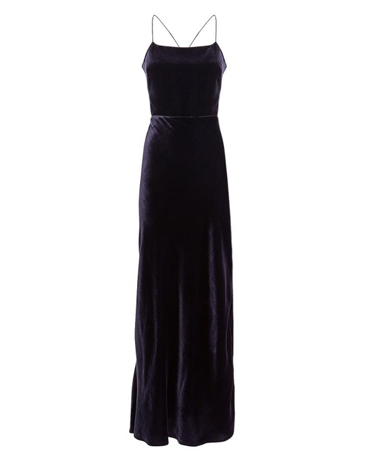 Jason Wu Grey Shine Velvet Slip Dress Black 4