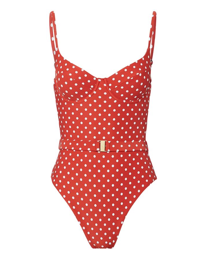 Onia Danielle One Piece Swimsuit Red S