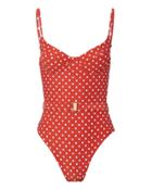 Onia Danielle One Piece Swimsuit Red S