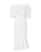 Saloni Grace Anglaise Cotton Dress White 2