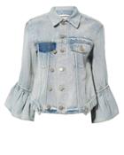 3.1 Phillip Lim Ruffled Denim Jacket Denim 2