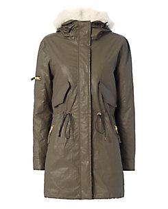 Sam Highline Shearling Lamb Lined Army Jacket
