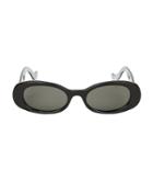 Gucci Bi-layer Oval Sunglasses Black 1size