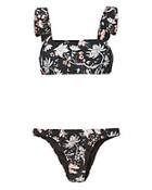 Adriana Degreas Layered Strap Floral Bikini