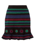 Adam Selman Flirty Crochet Skirt