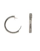 Elizabeth Cole Vincent Hoops Silver 1size