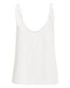 Exclusive For Intermix Intermix Lorena Silk Tie Sleeve Tank Ivory Zero