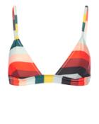 Solid & Striped Morgan Paradise Stripe Triangle Bikini Top Pattern M