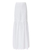 Caroline Constas Bell Flare White Cotton Pants White P