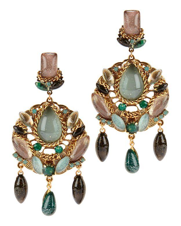 Erickson Beamon Sage Multi Circle Earrings