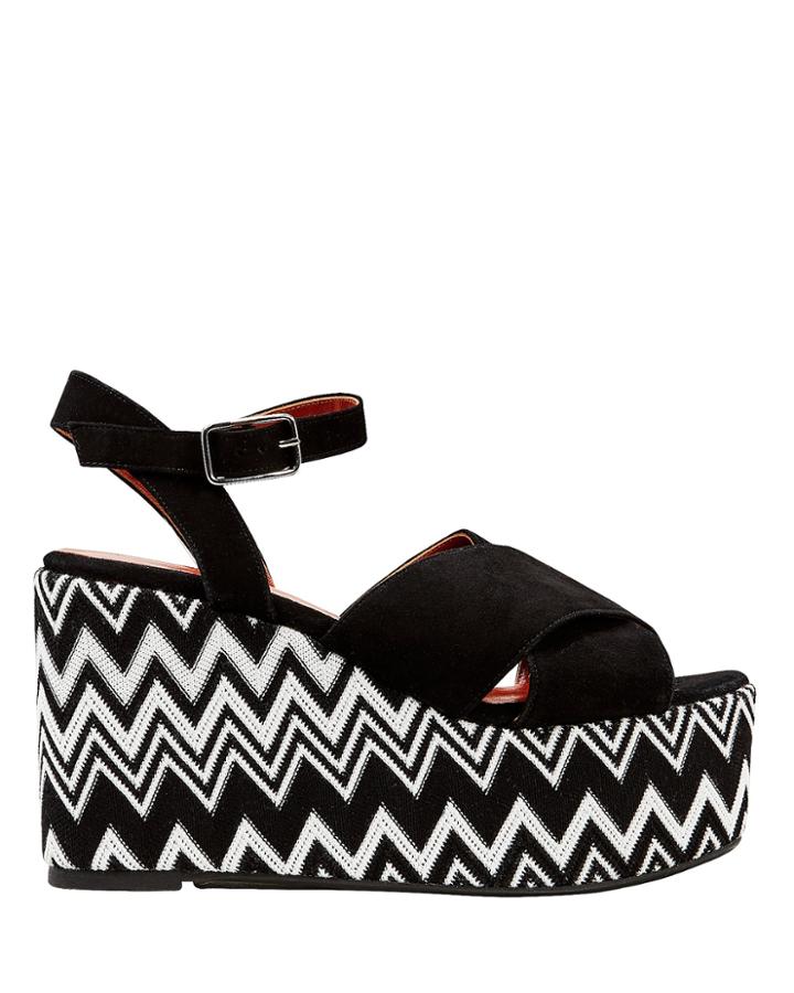 Castaner X Missoni Engie Zig Zag Wedges Black/white 40