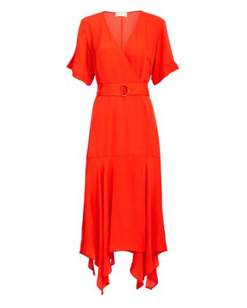 Alc Claire Midi Dress Poppy Zero