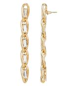 Rosantica Slim Long Baguette Earrings Gold 1size