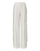 Derek Lam Ruffle Trim Wide Leg Pants