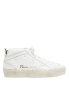 Golden Goose Hi Mid Star White Leather Platform Sneakers White 40