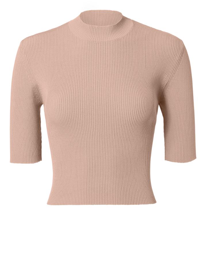 Dion Lee Light Rib Knit Crop Top