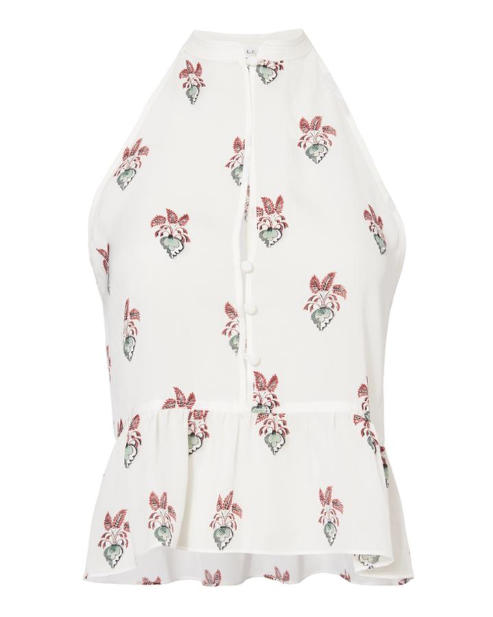 &quot;a.l.c. Binx Printed Peplum Top&quot;