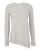 Exclusive For Intermix Intermix Naya Asymmetric Knit Top Grey-lt P