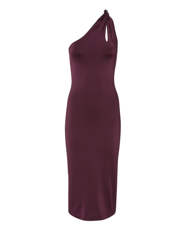 Cushnie Et Ochs Gloss Jersey Twist Strap Dress Red 4