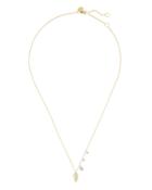 Meira T Feather Delicate Necklace Gold 1size