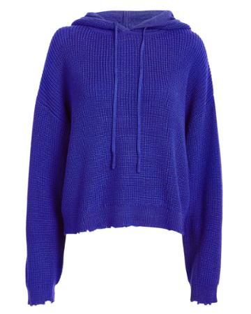 Rta Marvin Cobalt Cropped Hoodie Cobalt S