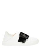 Minna Parikka Satin Buckle Sneakers White 36