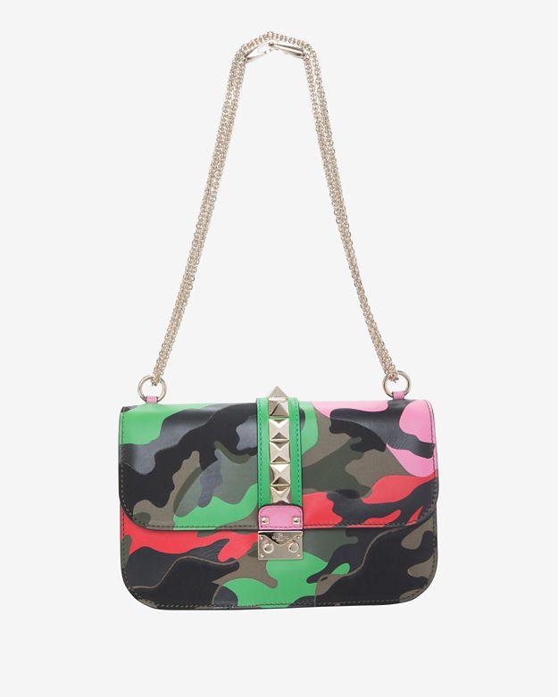 Valentino Psychedelic Camo Print Shoulder Bag