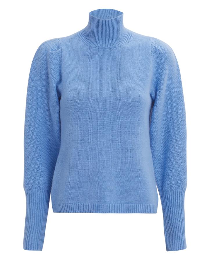 Diane Von Furstenberg Beatrice Turtleneck Cornflower Blue S