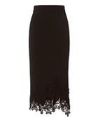 Jonathan Simkhai Lace Appliqu Knit Pencil Skirt