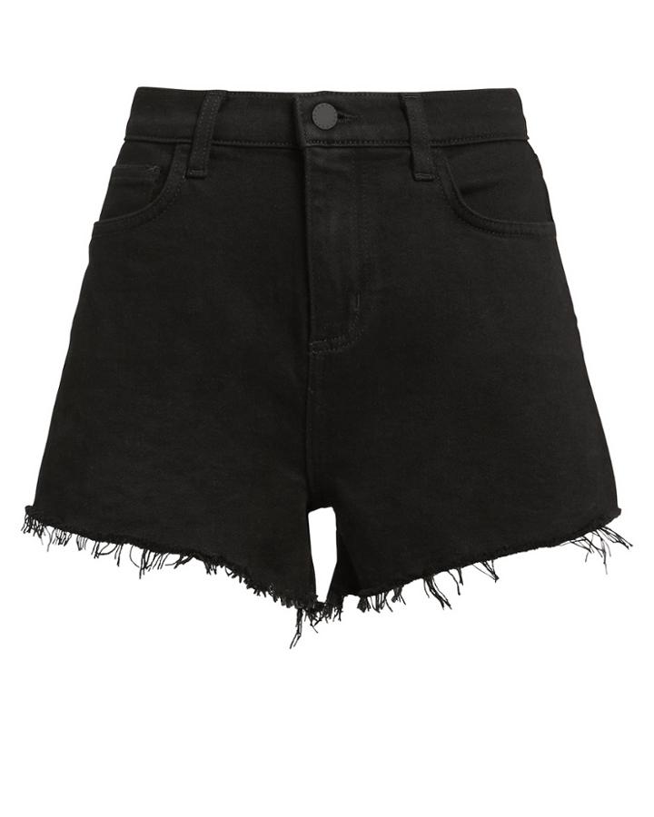L'agence Ryland Noir Shorts Black Denim 26