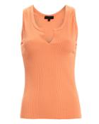 The Range Slashed Sunset Tank Sunset Orange L
