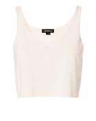 Theperfext Kendall Cropped Cashmere Ivory Tank Top