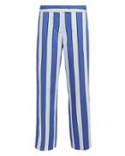 Derek Lam 10 Crosby Striped Crop Trousers Blue/white 4