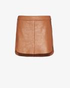 Mason By Michelle Mason Exclusive Zipper Detail Leather Mini Skirt