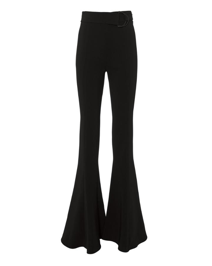 Cushnie Et Ochs Carina High Waist Flare Pants Black Zero