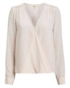 L'agence Perry Silk Champagne Blouse Champagne S